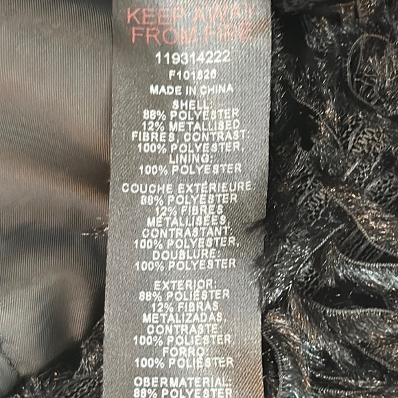 NWT Miss Selfridge Mini Dress With Faux-Fur Trim in Floral Jacquard Size 6 - Picture 12 of 16